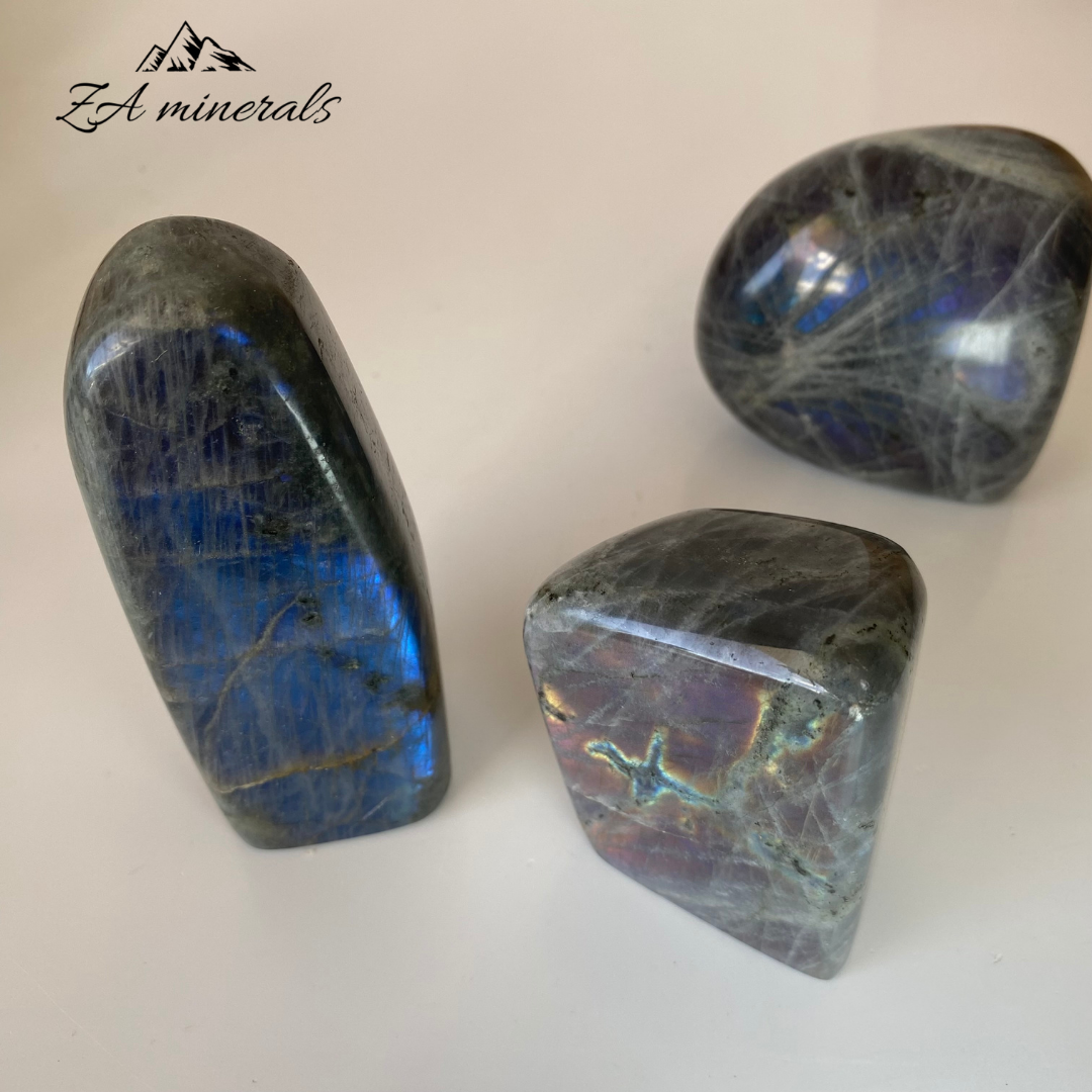 Polished Labradorite Sculpture (x3) 0.918kg