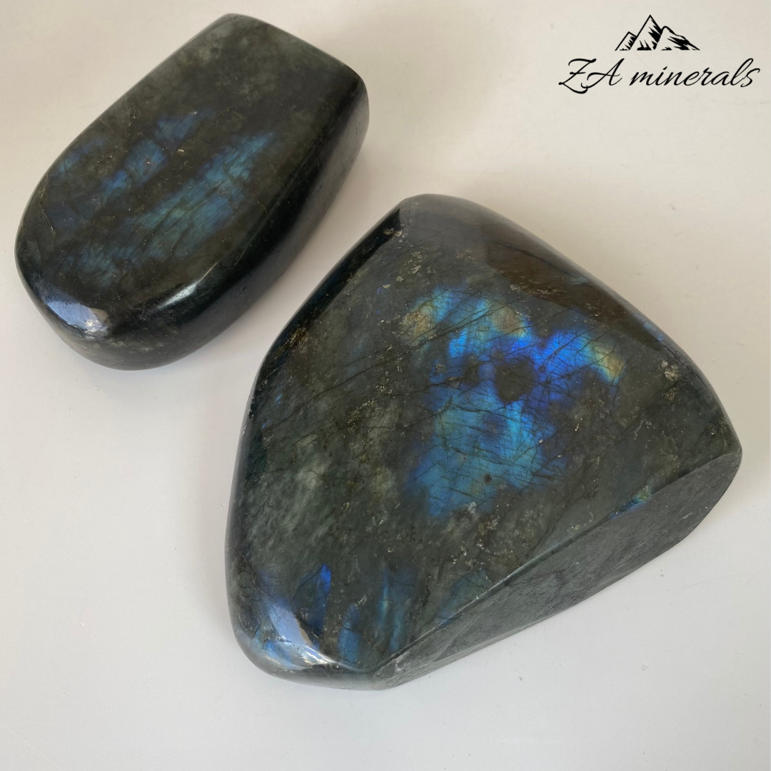 Polished Labradorite Self Standing Sculptures (Yellow/Blue) 1kg