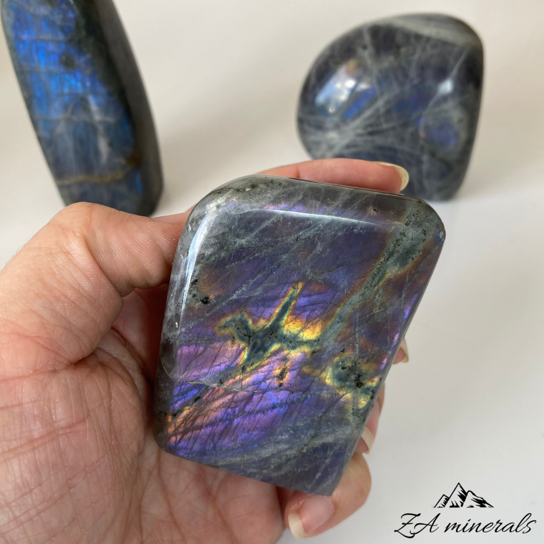 Polished Labradorite Sculpture (x3) 0.918kg