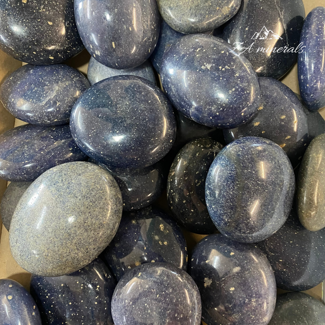 Polished Lazulite Palmstones 1kg