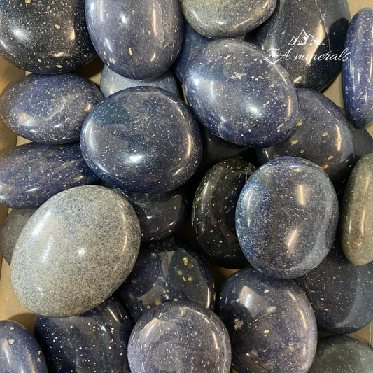 Polished Lazulite Palmstones 1kg