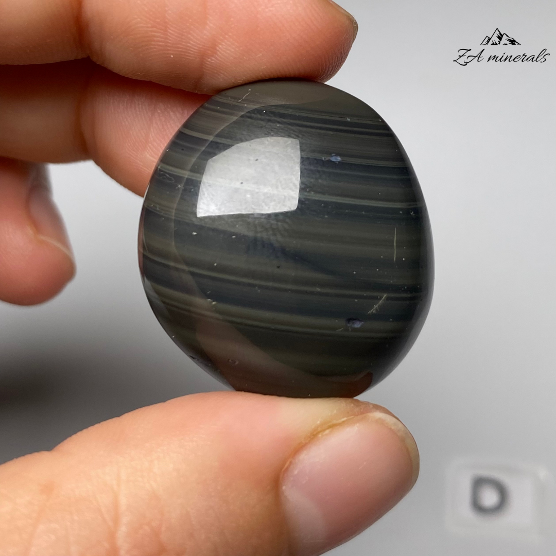 Polished Platinum Obsidian Tumbles IN02