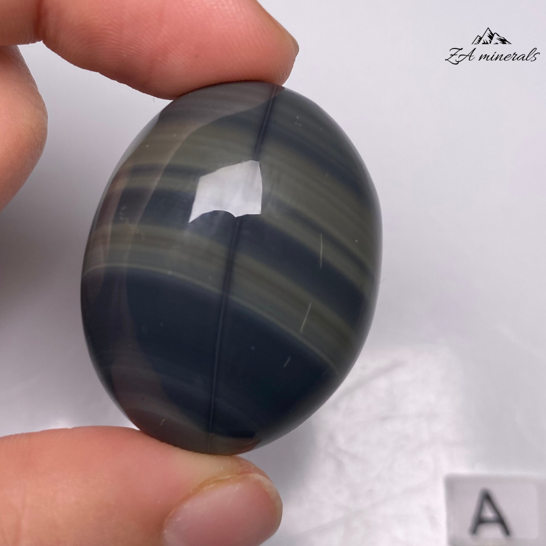 Polished Platinum Obsidian Tumbles IN02
