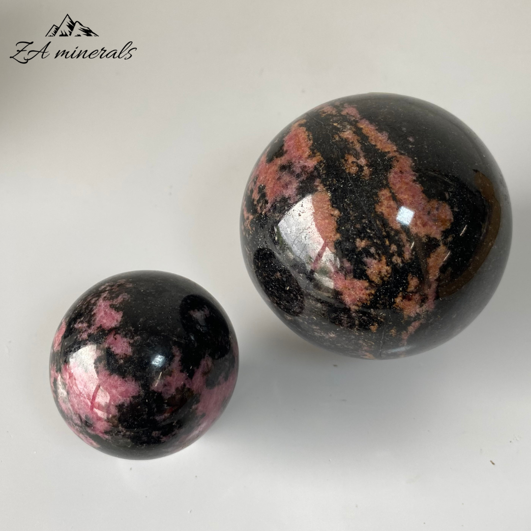 Polished Rhodonite Spheres 1kg