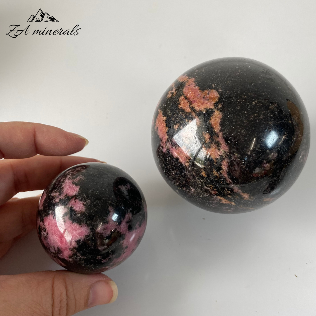 Polished Rhodonite Spheres 1kg