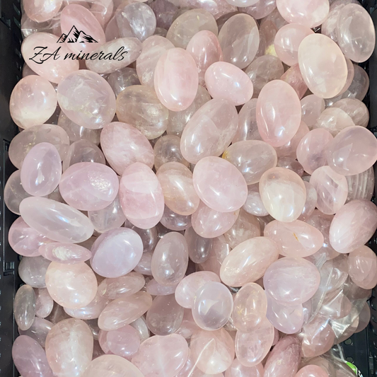 Polished Rose Quartz Palmstones 1kg