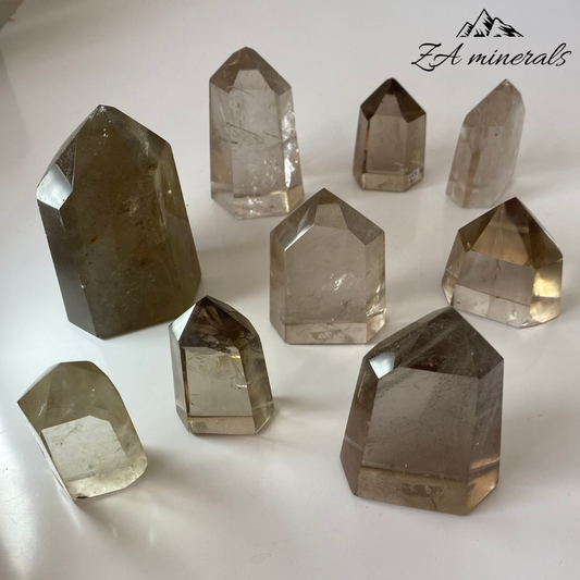 Polished Smoky Quartz Towers 1kg