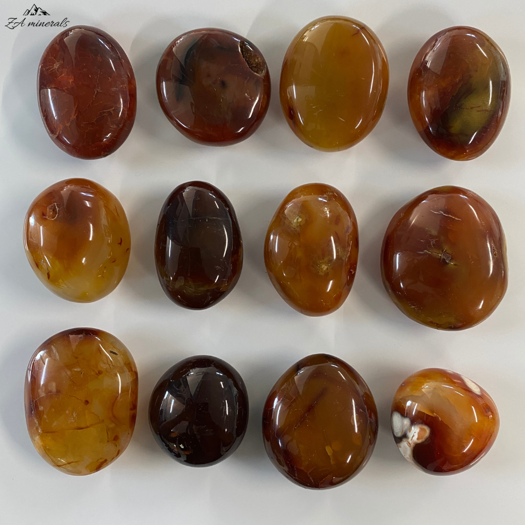 Carnelian Palmstone Wholesale 1kg Sample batch 