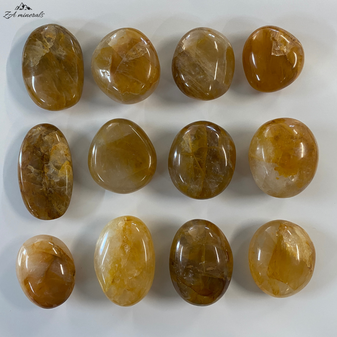 Polished Yellow Hematoid Palmstones  1kg