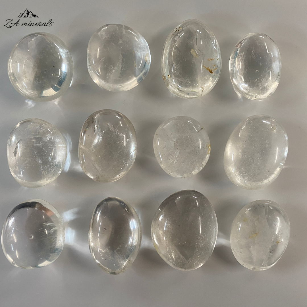 Polished Clear Quartz Palmstones 1kg