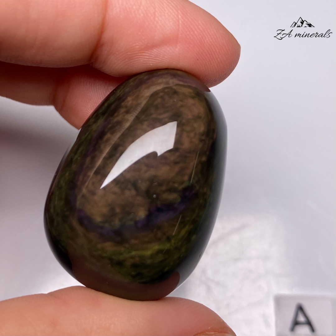 Polished Velvet Obsidian Tumbles IN01