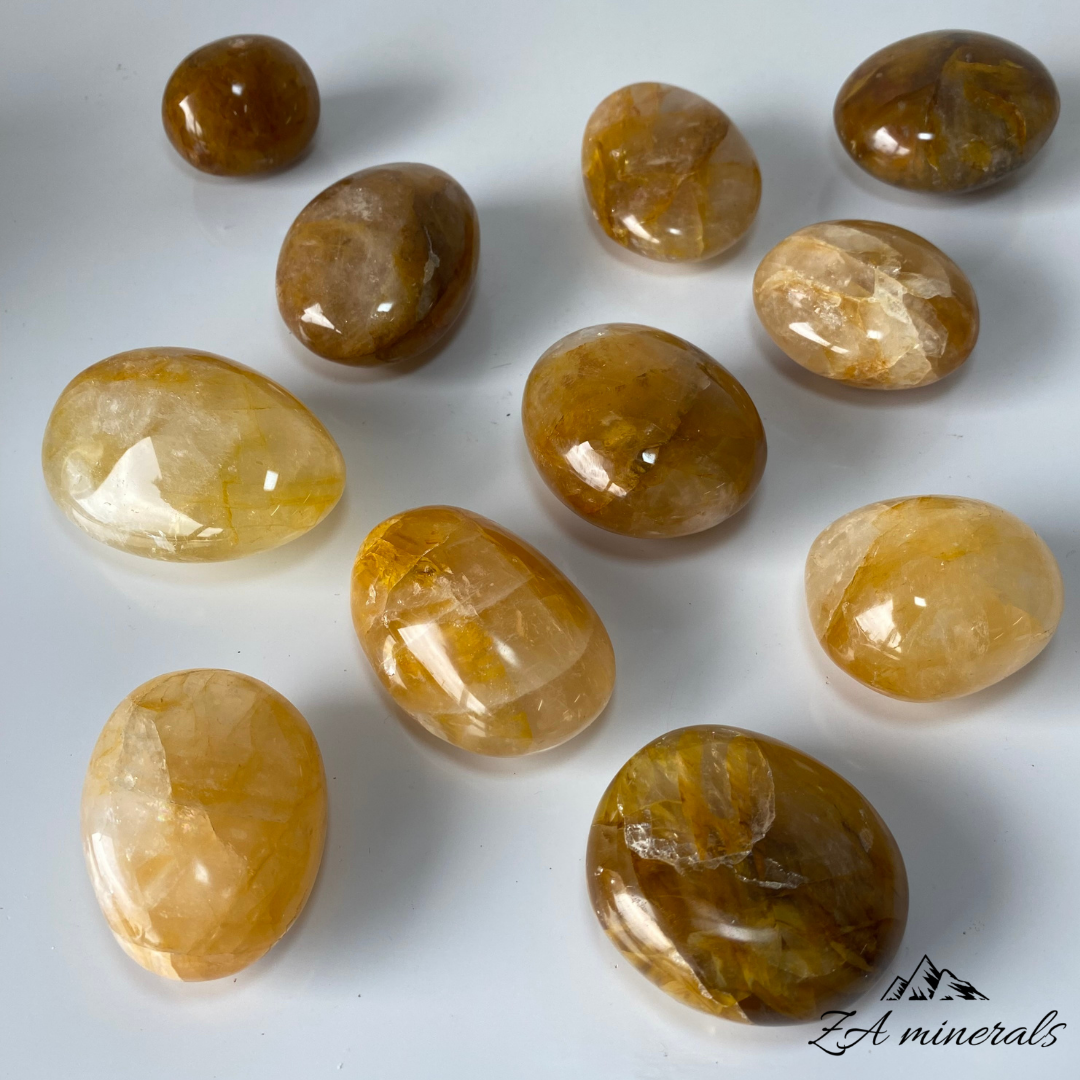 Polished Yellow Hematoid Palmstones  1kg