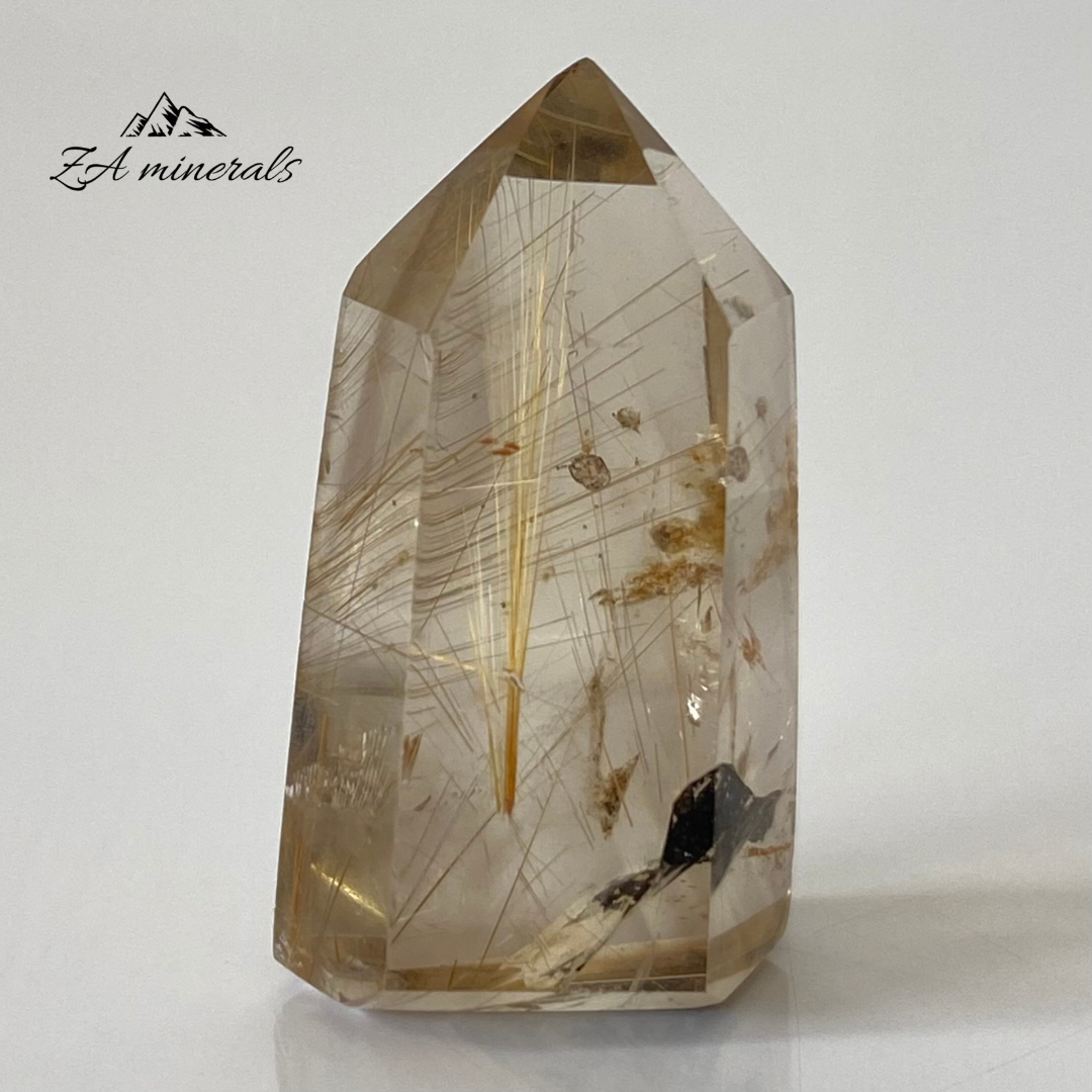 Polished Rutilated Citrine Point 0.007kg