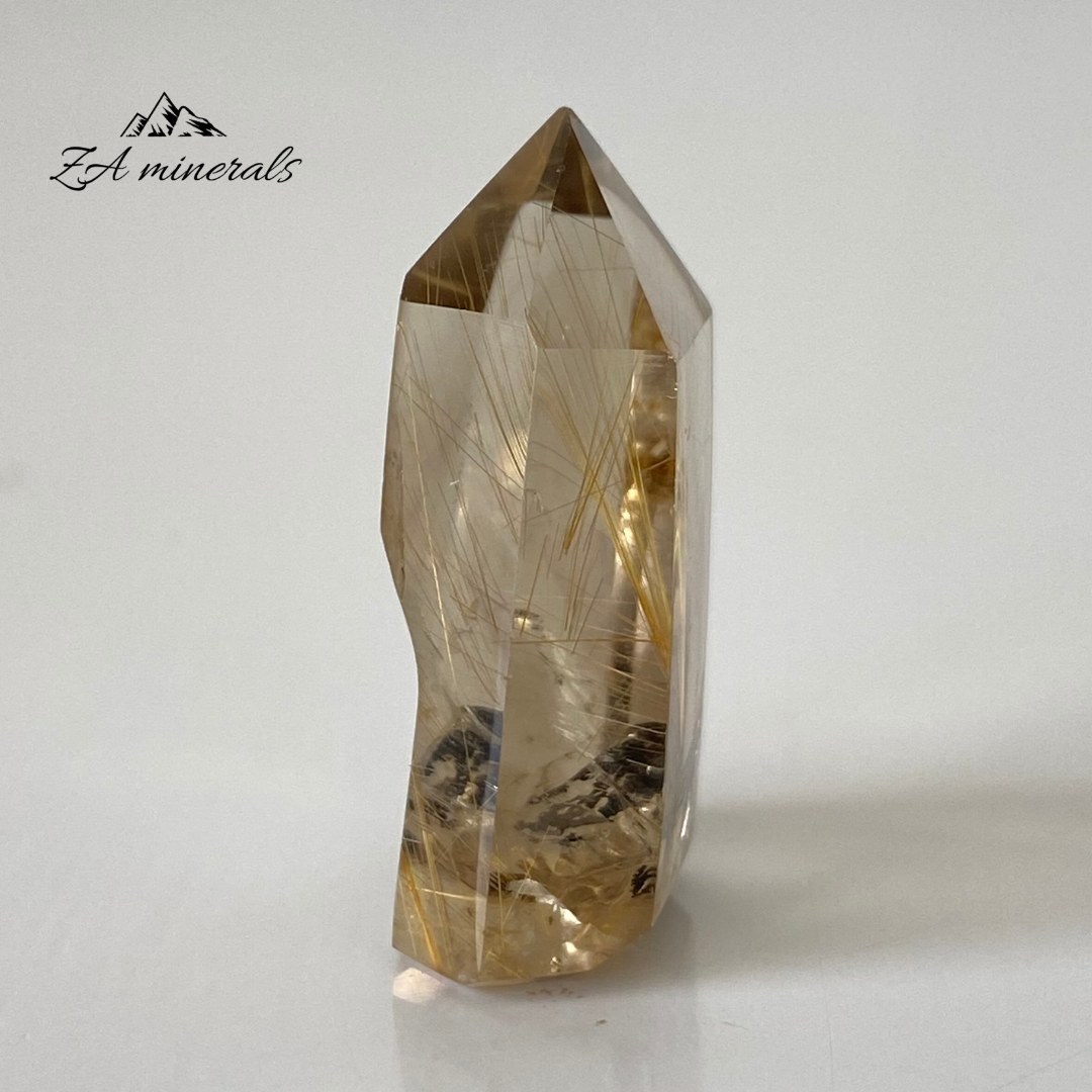 Polished Rutilated Citrine Point 0.007kg
