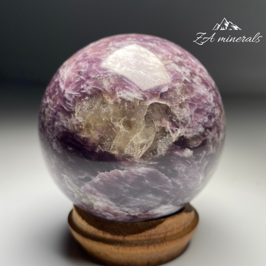 Lepidolite Polished Sphere HN11