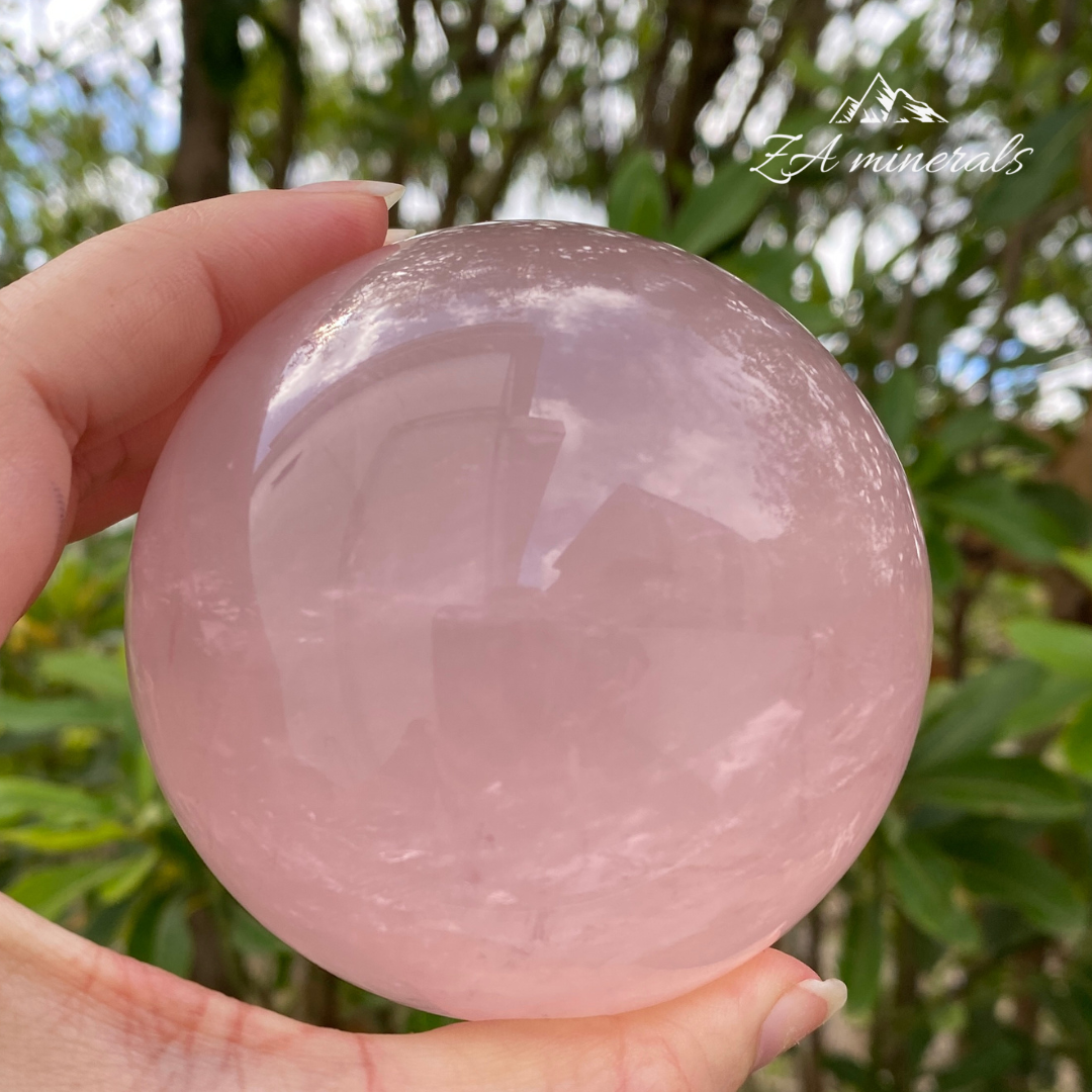 Rose Quartz Polished Sphere HN22