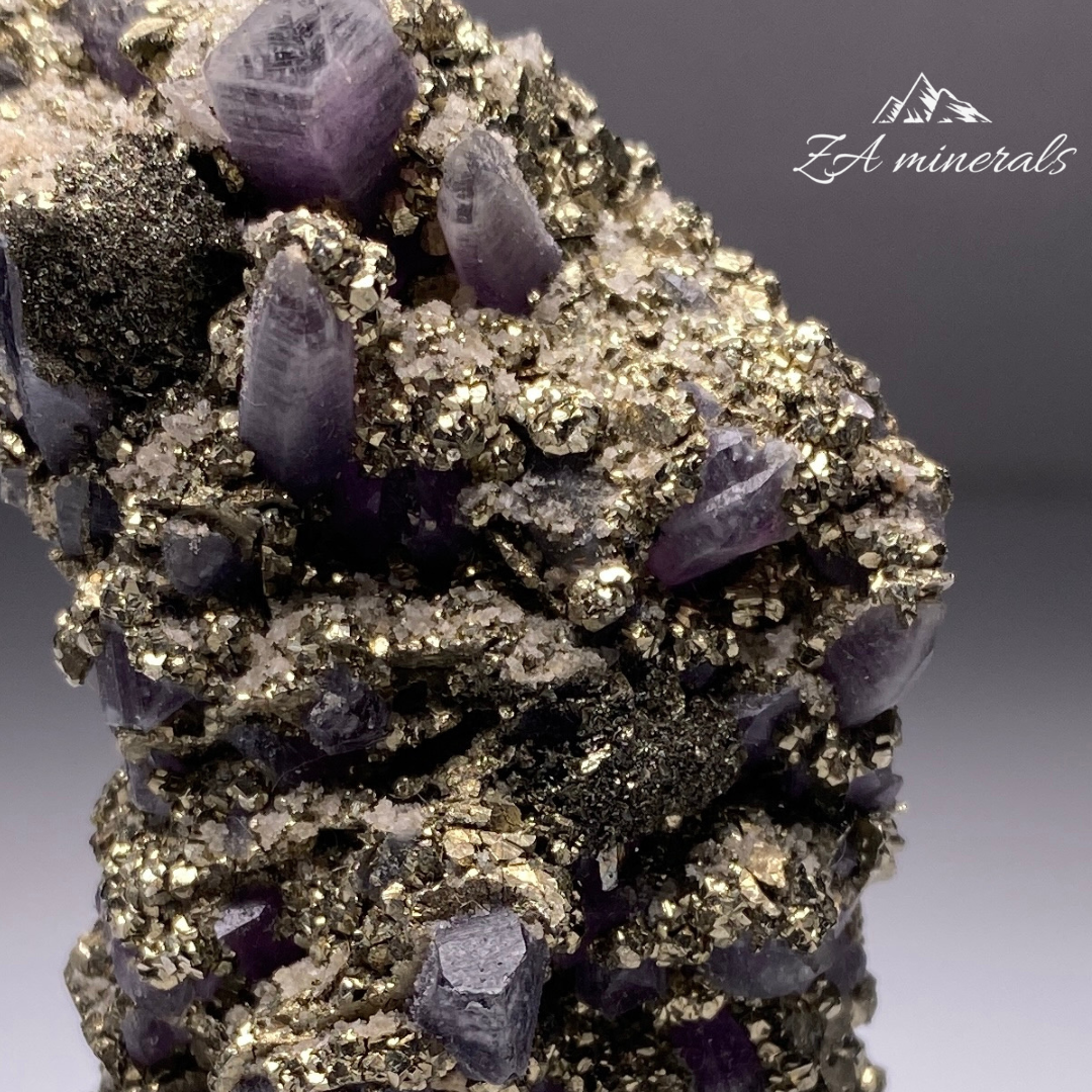 Amethyst with Pyrite HU05